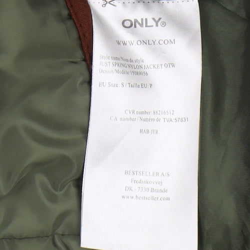 Only Women's Green Puffer Jacket, Size S, Casual Style