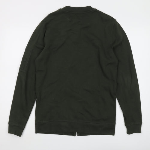 ASOS Men's Green Full-Zip Sweatshirt XS