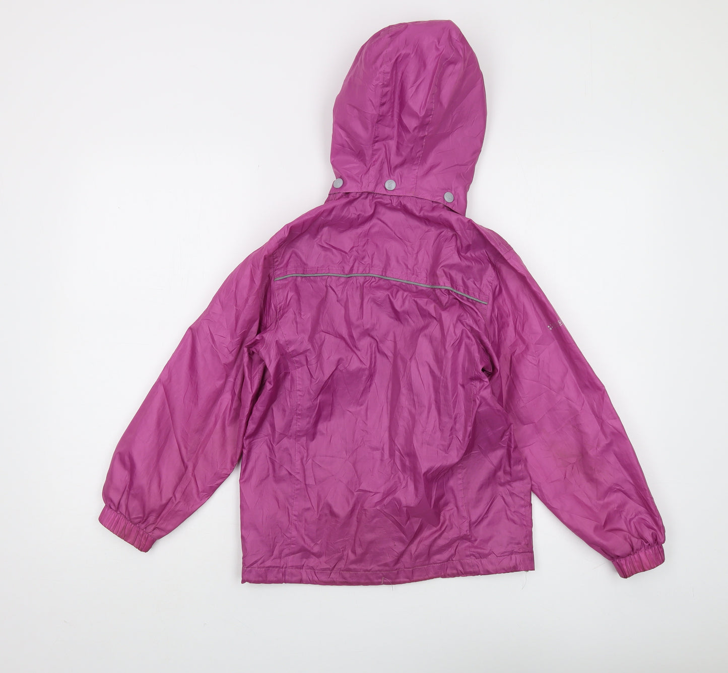 Trespass Girls Pink Waterproof Rain Coat 7-8 Years