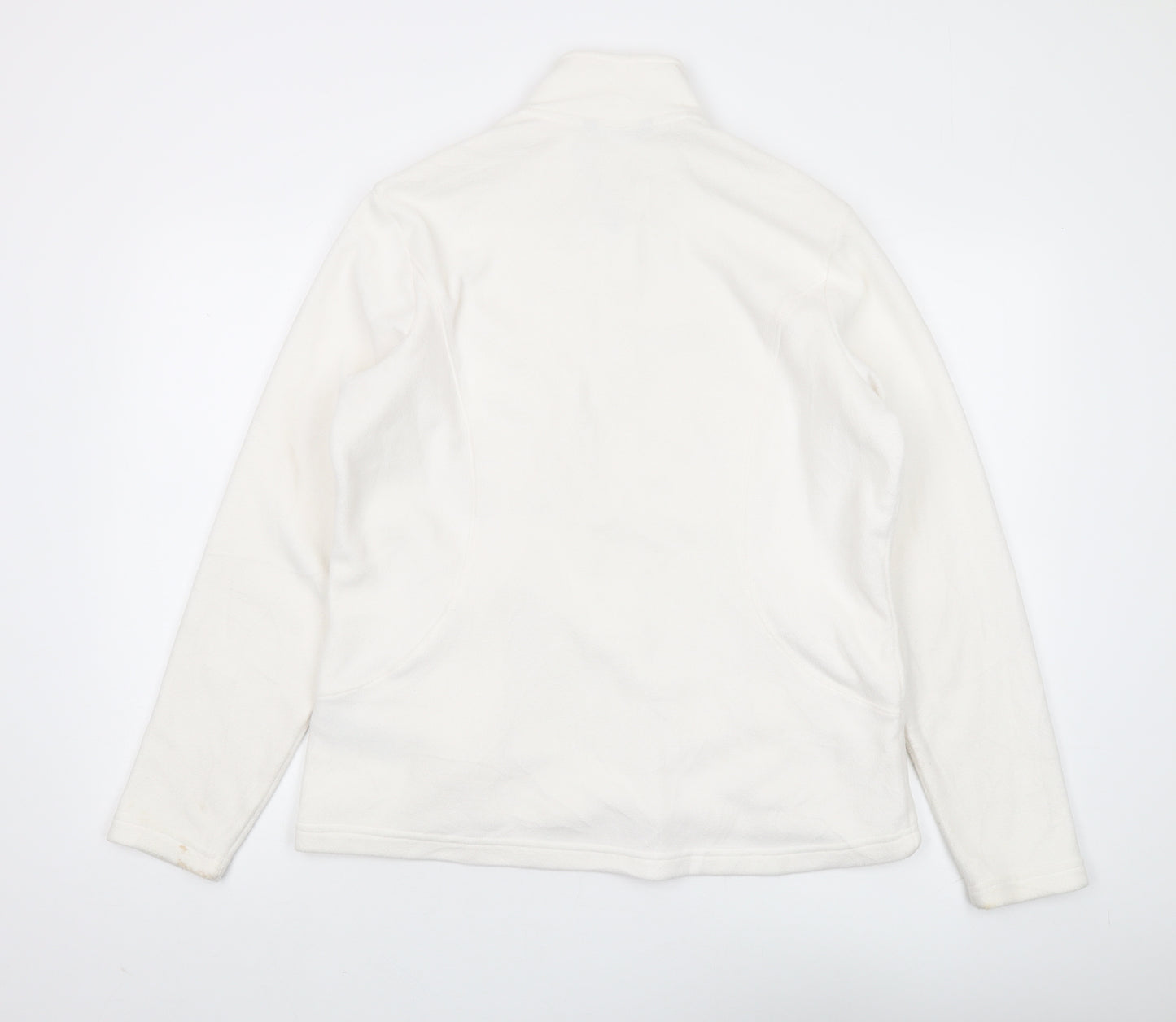 Marks and Spencer Women's White Full Zip Hoodie Size 16