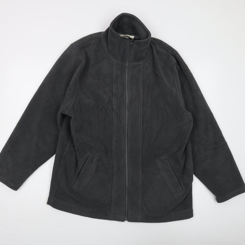 Cotswold Collections Black Full Zip Fleece Sweatshirt L