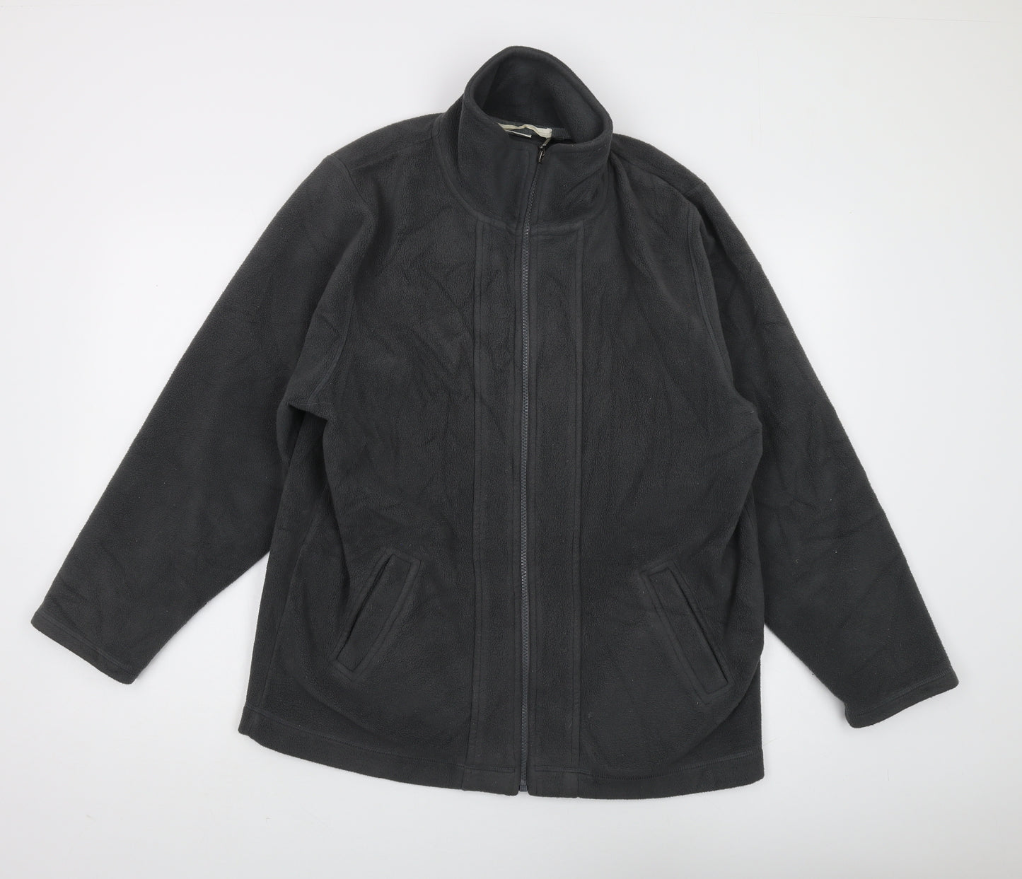 Cotswold Collections Black Full Zip Fleece Sweatshirt L