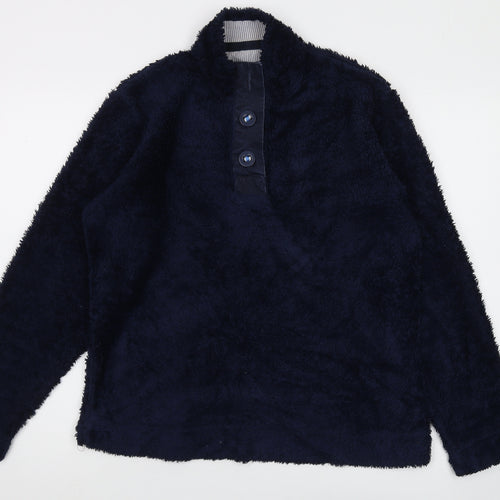 Regatta Women's Blue Henley Long Sleeve Pullover, UK 14