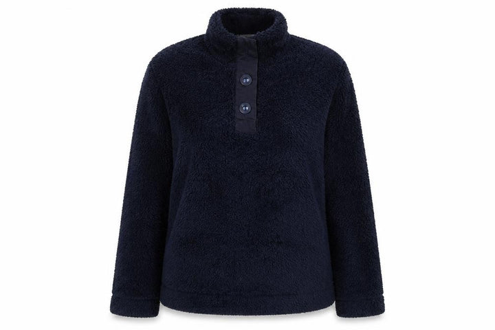 Regatta Women's Blue Henley Long Sleeve Pullover, UK 14