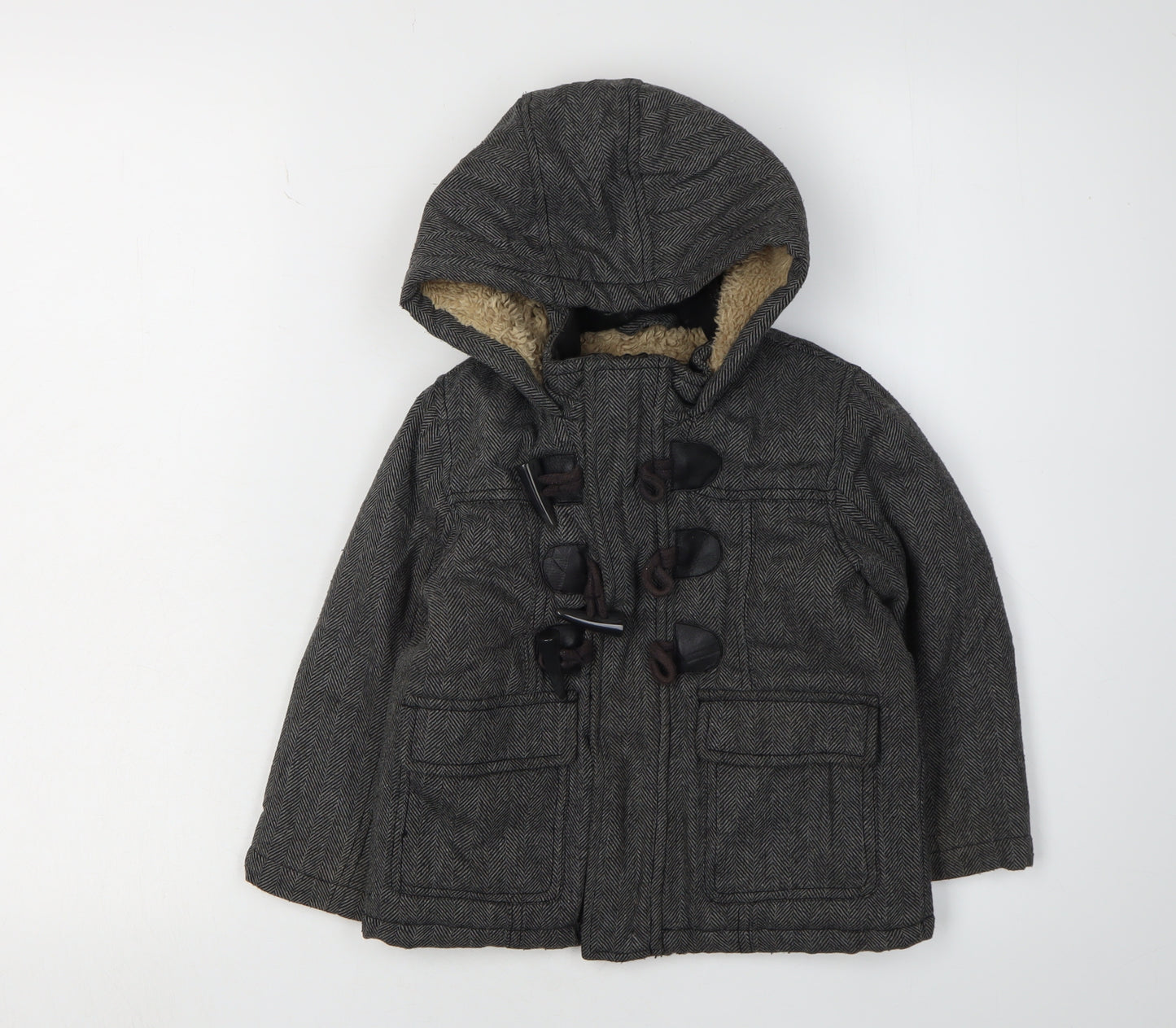 John Lewis Boys Grey Duffle Coat 3 Years
