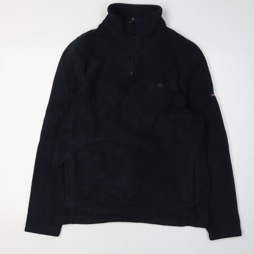 Maine New England Men's Black 1/2 Zip Sweatshirt, Size S