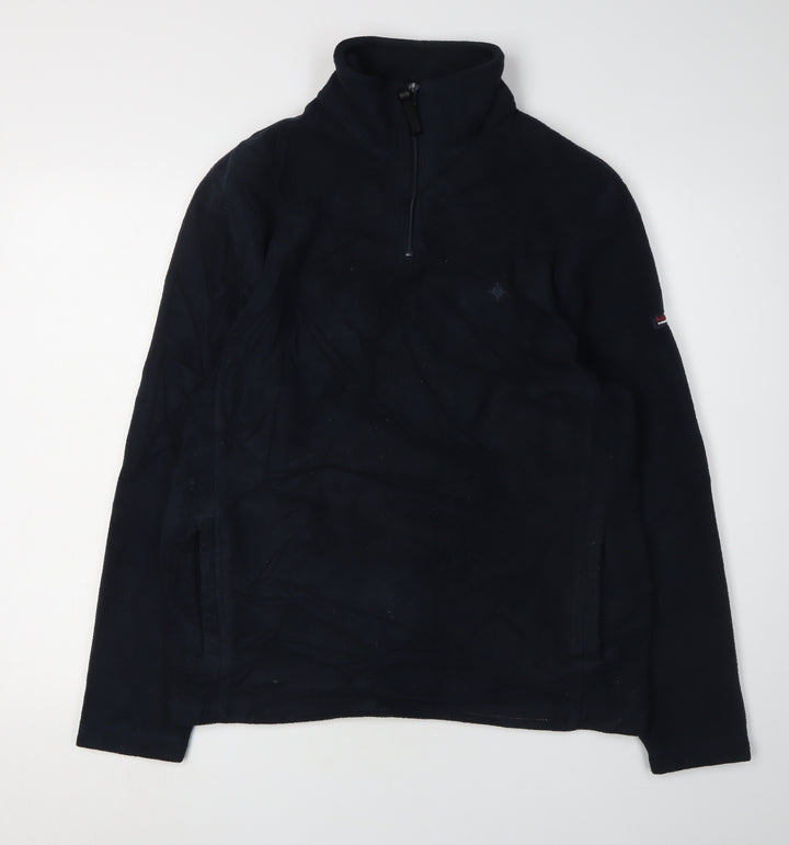 Maine New England Men's Black 1/2 Zip Sweatshirt, Size S
