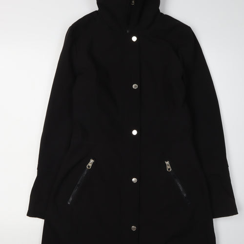 Jessica Simpson Women's Black Parka Coat XS Hooded Zip