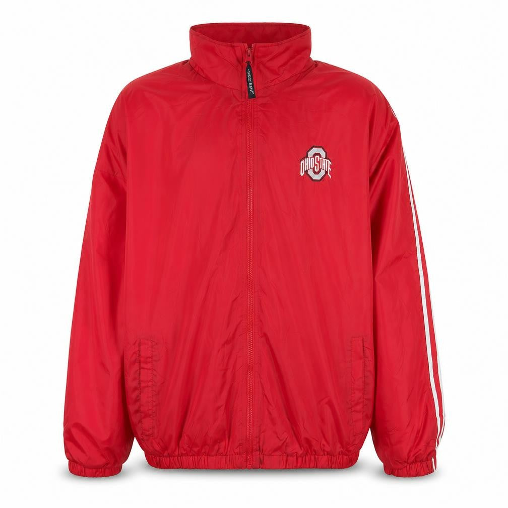 Front view of Charles River Men’s Red Windbreaker Jacket L