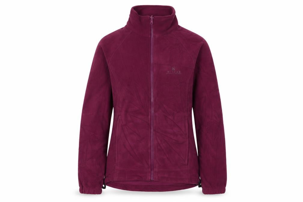 Front view of Hi Gear Women's Purple Fleece Jacket, size 10