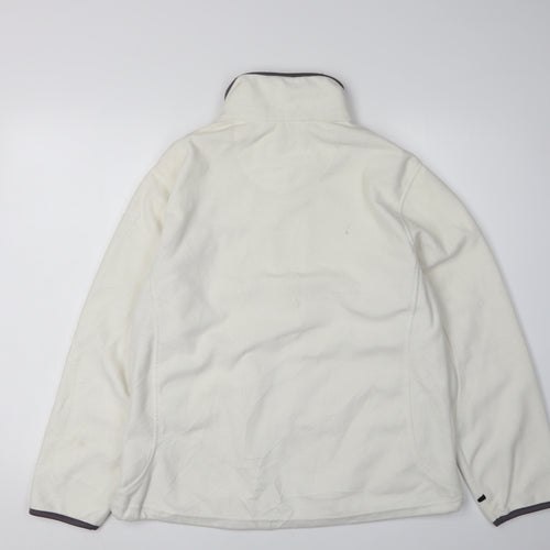 Regatta Women's White Fleece Jacket Size 16 Outdoor Casual
