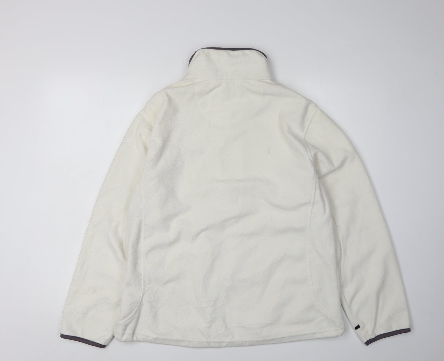 Regatta Women's White Fleece Jacket Size 16 Outdoor Casual