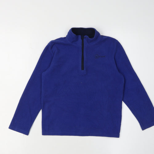 Hi Gear Boys Blue Fleece 1/4 Zip Jersey 7-8 Years