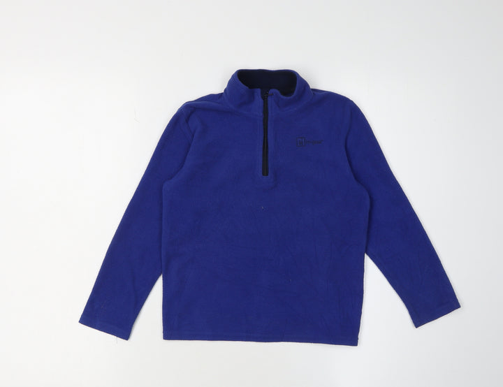 Hi Gear Boys Blue Fleece 1/4 Zip Jersey 7-8 Years