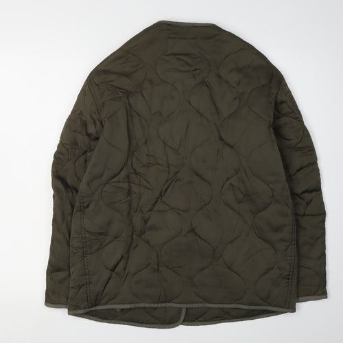 AllSaints Men's Green XS Quilted Jacket