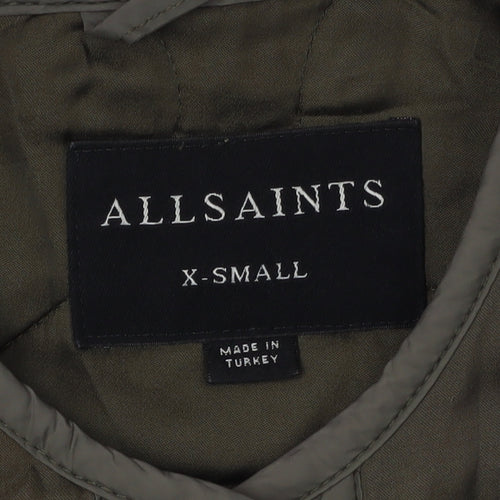 AllSaints Men's Green XS Quilted Jacket