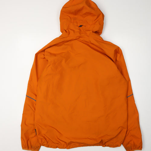 Jack Wolfskin Men's Orange Windbreaker Jacket, Size L