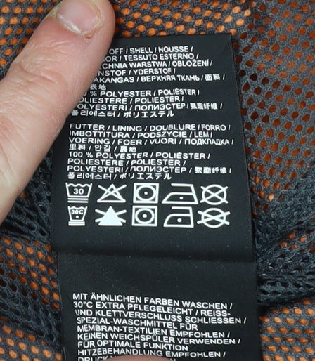 Jack Wolfskin Men's Orange Windbreaker Jacket, Size L