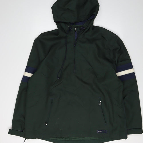 Old Navy Green Men's Anorak Jacket L Hooded