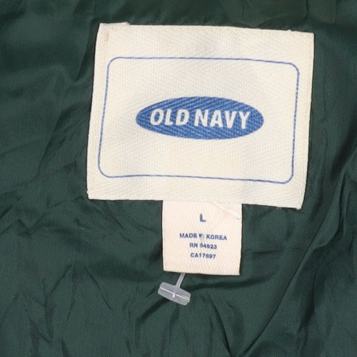 Old Navy Green Men's Anorak Jacket L Hooded