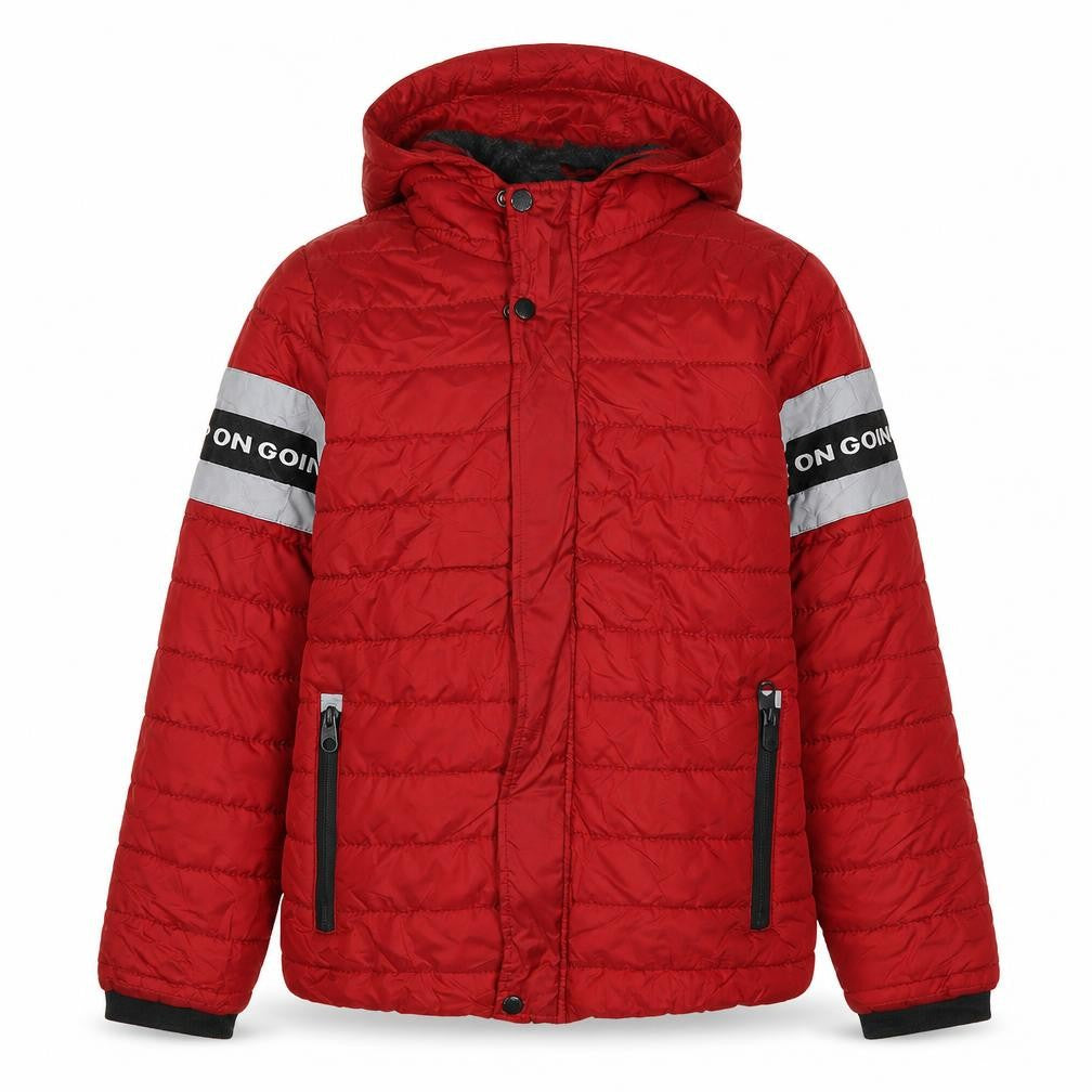 LC Waikiki Boys Red Puffer Jacket 12-13 Years Hooded