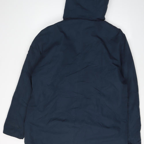 Lee Cooper Men's Blue Hooded Parka Jacket L