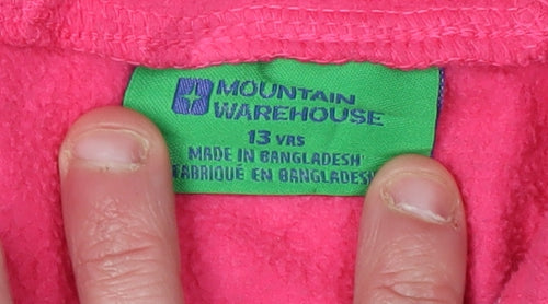 Mountain Warehouse Girls Pink Fleece Jacket 13 Years