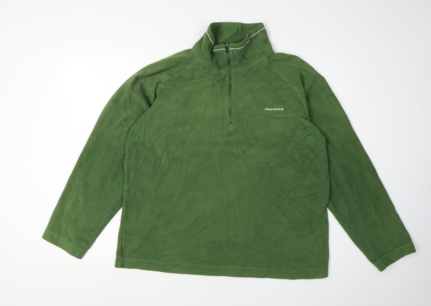 Craghoppers Men's Green 1/2 Zip Fleece Sweatshirt, Size L