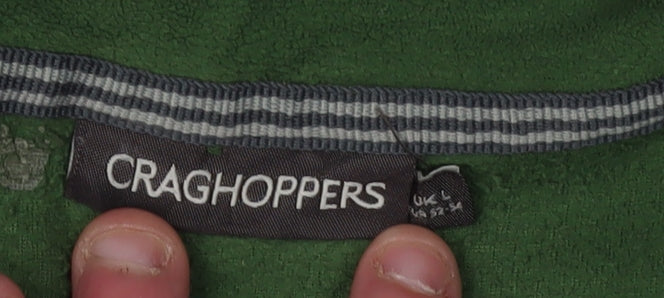 Craghoppers Men's Green 1/2 Zip Fleece Sweatshirt, Size L