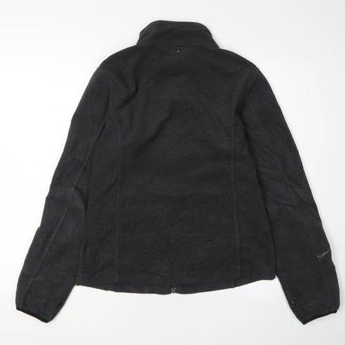 Crane Women's Black Fleece Jacket S Casual Full Zip