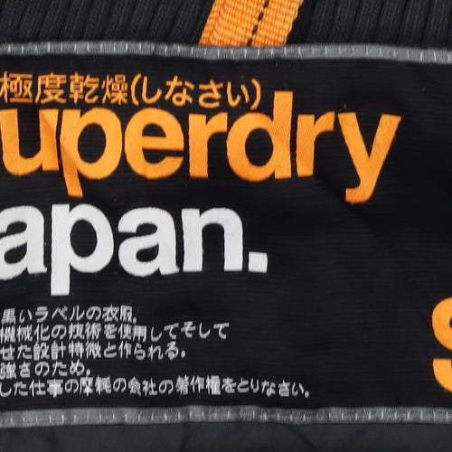 Superdry Women's Black Cropped Winter Jacket, S, Full Zip