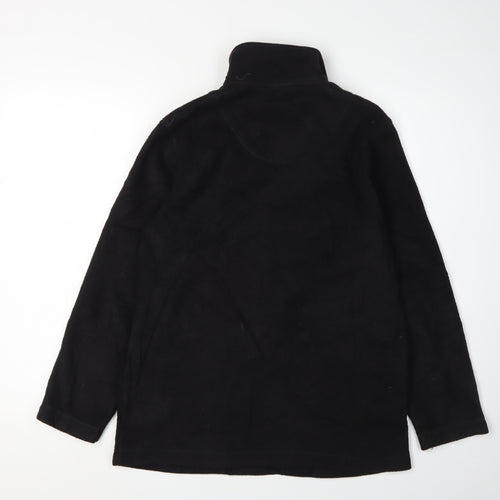 nx Women's Black Fleece Jacket S Casual Zip Pockets