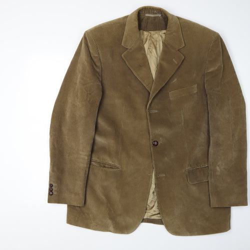 Wolsey Men's Brown Corduroy Blazer 42 Single-Breasted