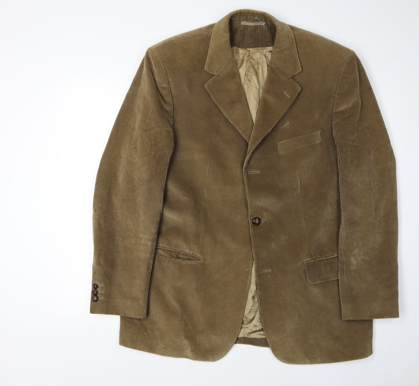 Wolsey Men's Brown Corduroy Blazer 42 Single-Breasted