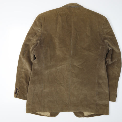 Wolsey Men's Brown Corduroy Blazer 42 Single-Breasted