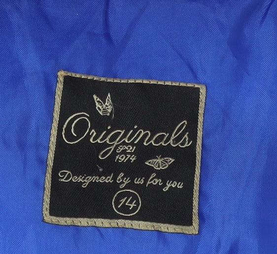 Originals Women's Blue Puffer Waistcoat Size 14