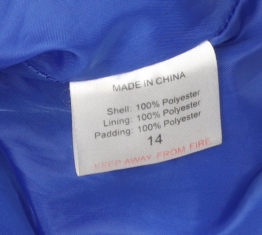Originals Women's Blue Puffer Waistcoat Size 14