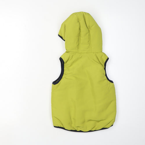 Next Boys Green Sleeveless Hooded Bodywarmer 2 Years