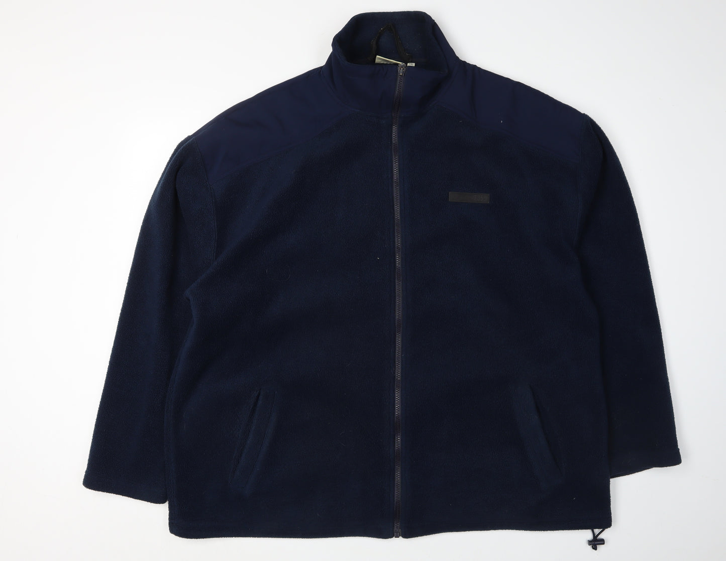 Canda Men's Blue Fleece Jacket 2XL Casual Mid-Length