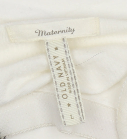 Old Navy Maternity White Camisole Tank Top L