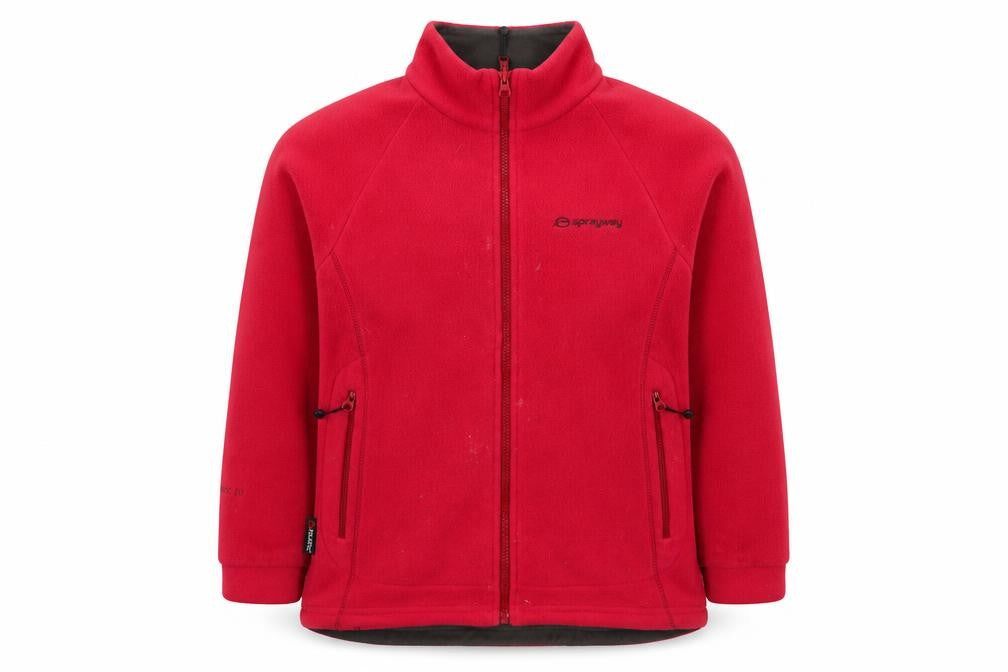 Front view of Sprayway Women's Red Fleece Jacket, size 12