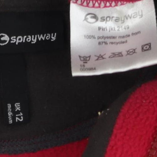 Sprayway Women's Red Fleece Jacket Size 12