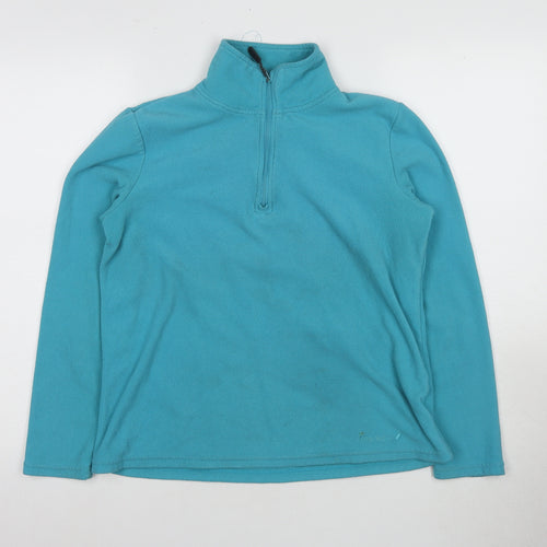 Peter Storm Women's Blue Fleece Pullover Sweatshirt Size 12