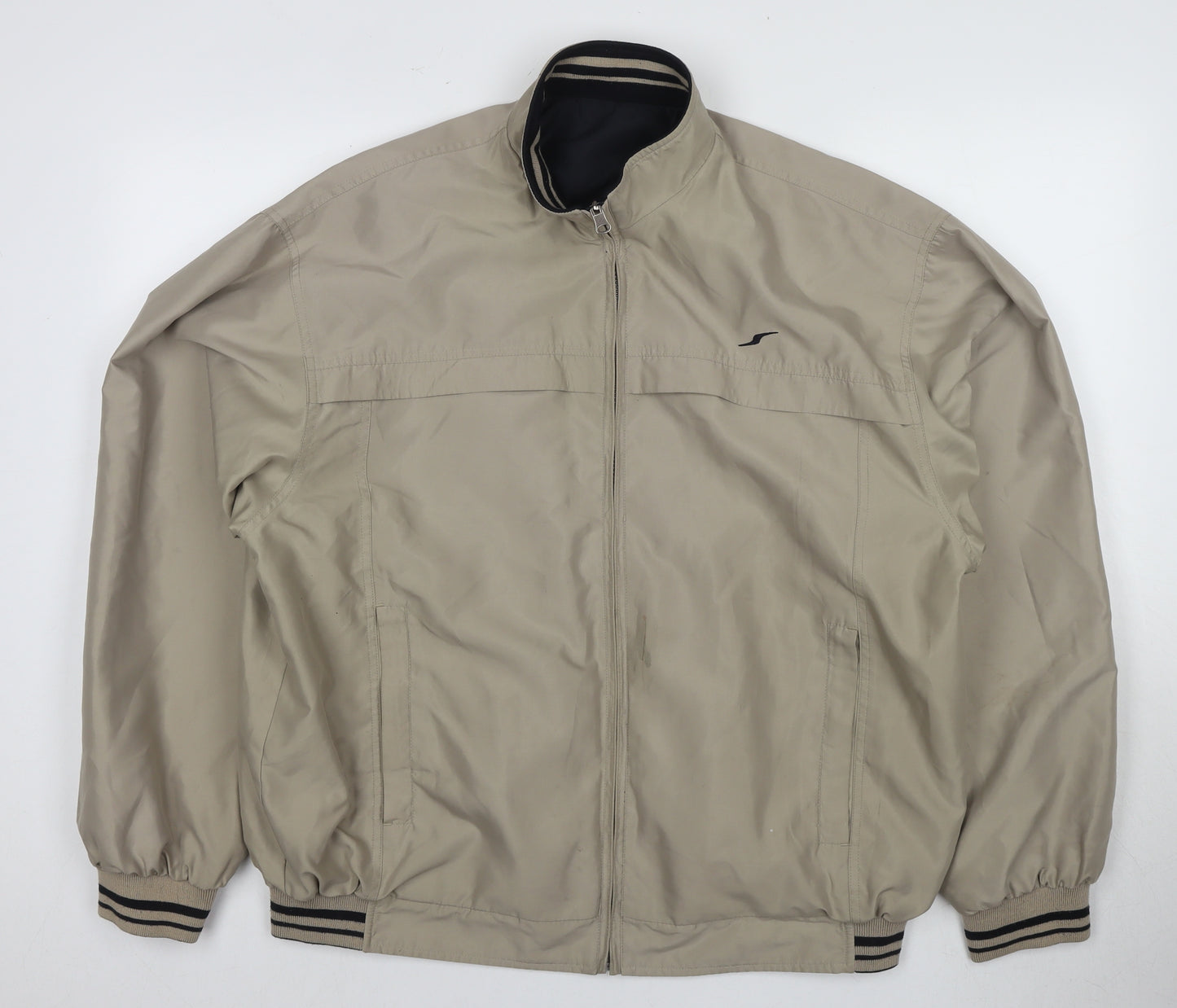 Speedtrap Men's Beige Bomber Jacket, M, Classic Fit