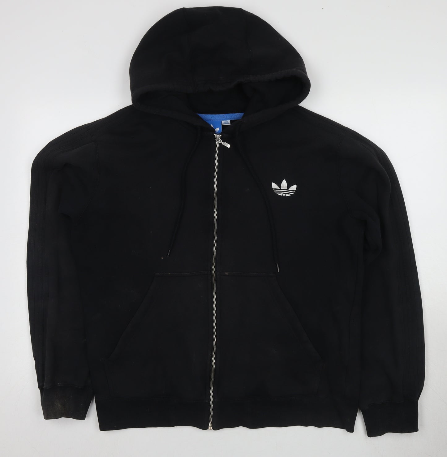 Adidas Men's Black XL Full Zip Hoodie