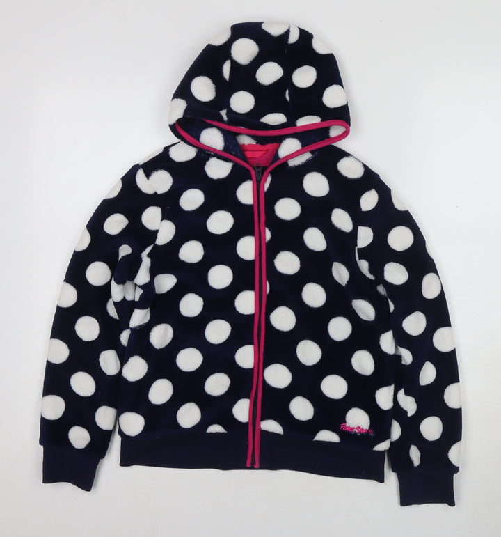 Peter Storm Girls Multicoloured Full Zip Polka Dot Hoodie 9-10 Years
