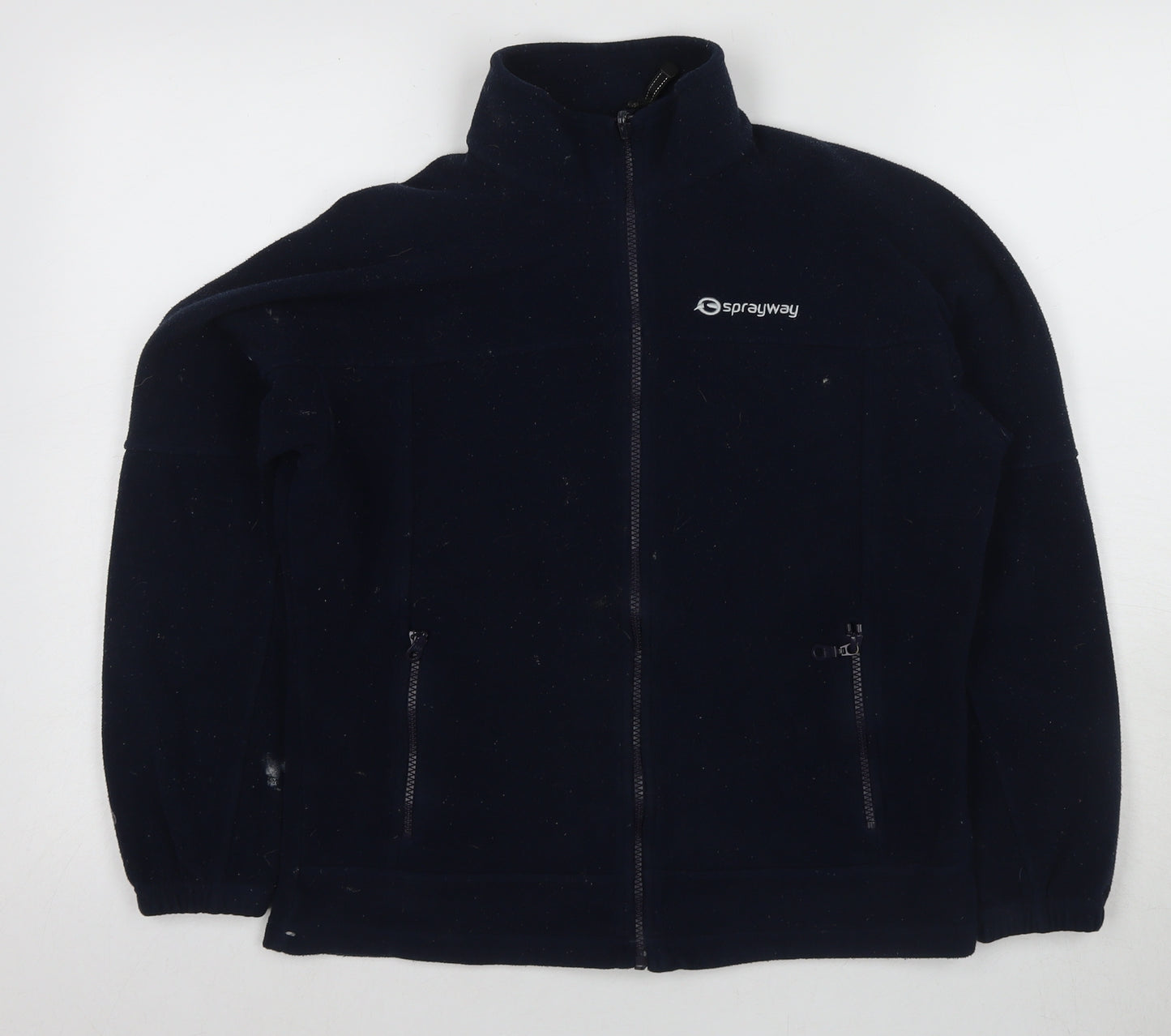 Sprayway Boys Black Fleece Jacket Size 12 Full Zip