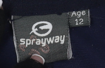 Sprayway Boys Black Fleece Jacket Size 12 Full Zip