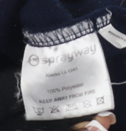 Sprayway Boys Black Fleece Jacket Size 12 Full Zip