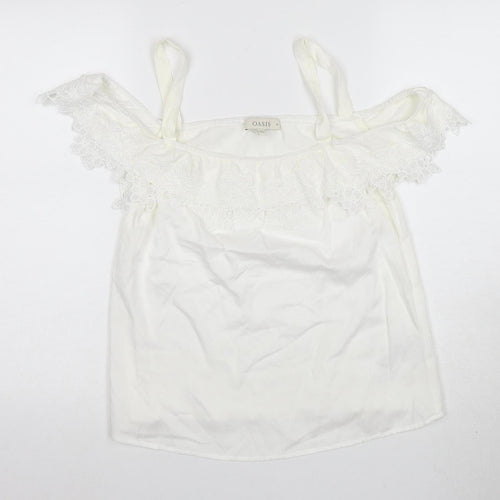 Oasis Women's White Camisole Blouse Size 10